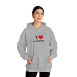 I Heart Basketball Hooded Sweatshirt