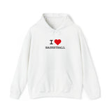 I Heart Basketball Hooded Sweatshirt