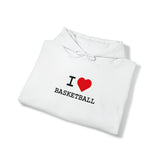 I Heart Basketball Hooded Sweatshirt