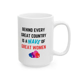 Feminist Women's Ceramic Mug, (11oz, 15oz)