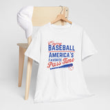 American Pride T-Shirt - Baseball Fan Gift - Enjoy Baseball, America's Favorite Pass Time