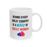 Feminist Women's Ceramic Mug, (11oz, 15oz)