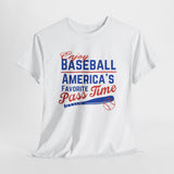American Pride T-Shirt - Baseball Fan Gift - Enjoy Baseball, America's Favorite Pass Time