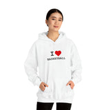 I Heart Basketball Hooded Sweatshirt