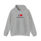 I Heart Basketball Hooded Sweatshirt