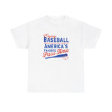 American Pride T-Shirt - Baseball Fan Gift - Enjoy Baseball, America's Favorite Pass Time
