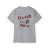 Country Dad Shirt - 'Cowboy Father' in Coors Light Font, Western Theme Tee