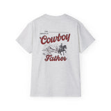 Country Dad Shirt - 'Cowboy Father' in Coors Light Font, Western Theme Tee