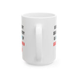 Feminist Women's Ceramic Mug, (11oz, 15oz)