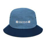 Double Clover Denim bucket hat
