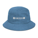 Double Clover Denim bucket hat