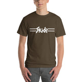 Revised Skids Logo w/ Lines Gildan (6 oz) Short Sleeve (center & white logo)