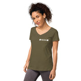 Skids Double Clover Women’s fitted v-neck t-shirt