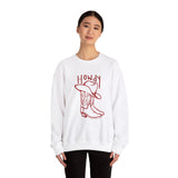 Western Cowboy Sweatshirt, Cowboy Boots, Country, Cowboy Hat, Western Theme Party Crewneck Sweatshirt