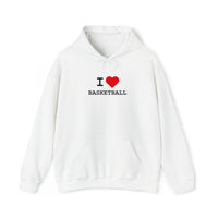 I Heart Basketball Hooded Sweatshirt