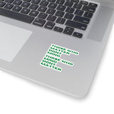 "Those Who Matter Don't Mind" Cut Stickers