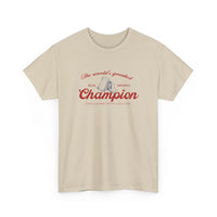 Vintage Beer Style T-Shirt: The World's Greatest Beer Drinkin' Champion - Perfect for Fourth of July, Father's Day, Life of Party Gift