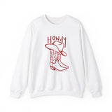 Western Cowboy Sweatshirt, Cowboy Boots, Country, Cowboy Hat, Western Theme Party Crewneck Sweatshirt