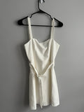 French Connection White Dress with Buckle