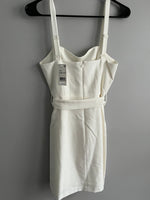 French Connection White Dress with Buckle
