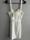 French Connection White Dress with Buckle