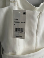 French Connection White Dress with Buckle