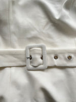 French Connection White Dress with Buckle