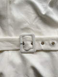 French Connection White Dress with Buckle