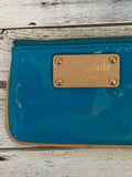 Teal Kate Spade Zipper Card Holder /Coin Purse