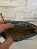 Teal Kate Spade Zipper Card Holder /Coin Purse