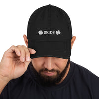 Skids Clover Distressed Dad Hat