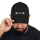 Skids Clover Distressed Dad Hat