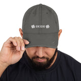 Skids Clover Distressed Dad Hat