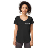 Skids Double Clover Women’s fitted v-neck t-shirt