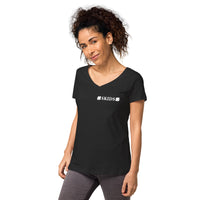 Skids Double Clover Women’s fitted v-neck t-shirt