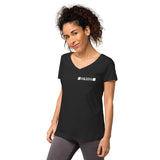 Skids Double Clover Women’s fitted v-neck t-shirt