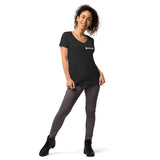 Skids Double Clover Women’s fitted v-neck t-shirt