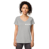 Skids Double Clover Women’s fitted v-neck t-shirt