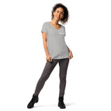 Skids Double Clover Women’s fitted v-neck t-shirt