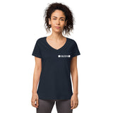 Skids Double Clover Women’s fitted v-neck t-shirt