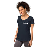 Skids Double Clover Women’s fitted v-neck t-shirt