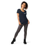 Skids Double Clover Women’s fitted v-neck t-shirt